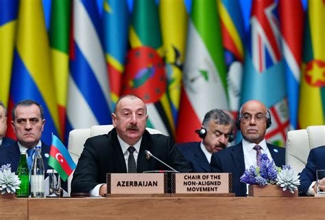 President Ilham Aliyev Thanks Nam Countries For Supporting Just