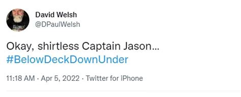 Below Deck Down Under Fans Go Wild Over Shirtless Captain Jason