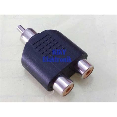 Jual Jack Jek Rca Ke 2 Soket Rca Sambungan Konektor T Rca