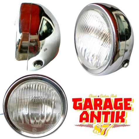 Jual Reflektor Lampu Depan Assy YB100 YB 100 CB 100 Chrome Di Lapak