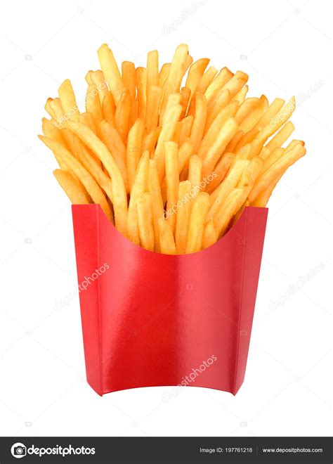 French Fries Paper Cup White Background — Stock Photo © urfingus #197761218