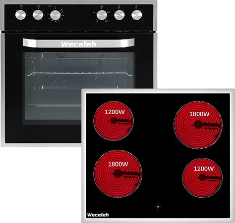 Weceleh Herd Mit Ceranfeld Und Backofen Einbauherd Mit Ceranfeld Set