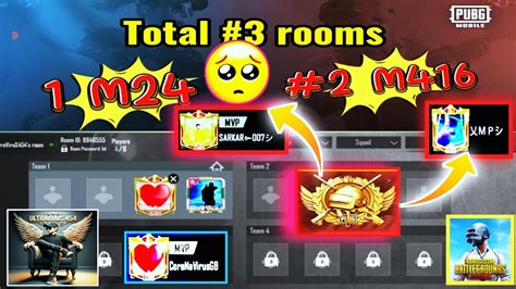 Room Challenge 2vs2 M24 Or M416 Tdm Pubg Mobile 😱😱😱 Youtube