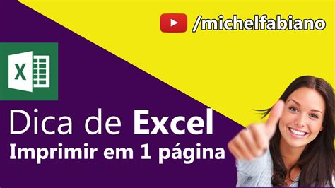 Como Imprimir em UMA Página no Excel Ajustar Planilha Excel à uma