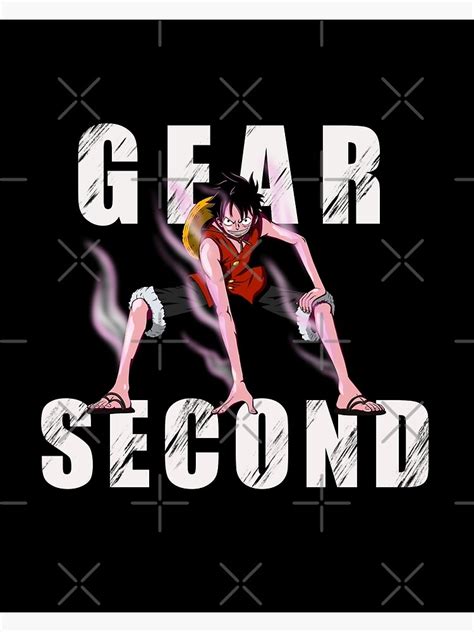 One Piece Luffy Gear Second Poster For Sale By Artsbykk Redbubble