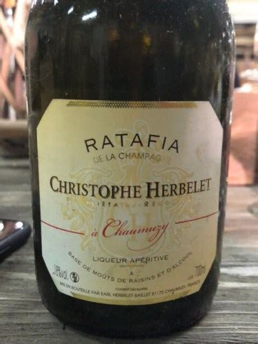 Christophe Herbelet Ratafia de la Champagne Vivino 日本