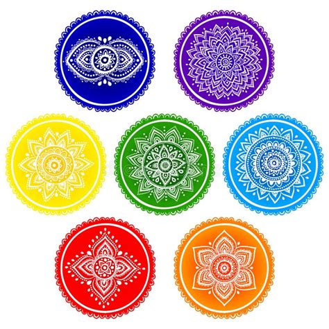 Mandalas chakra иллюстрация штока. иллюстрации насчитывающей цветы ...