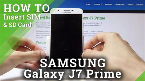 How To Insert Nano Sd Card In Samsung Galaxy J Prime Sim And Sd Card