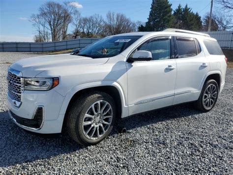 2021 Gmc Acadia Denali For Sale Nc Gastonia Wed Jan 31 2024 Used And Repairable Salvage