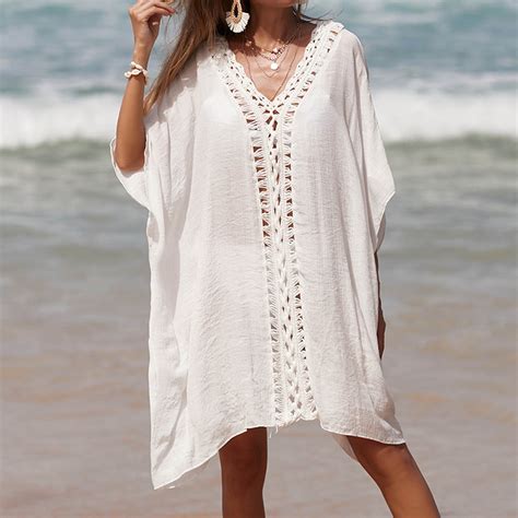 Brilliant Beach Cover Up Womens Bathing Suit Bikini Swimsuit Crochet Loose Dress Sleeveless Swim