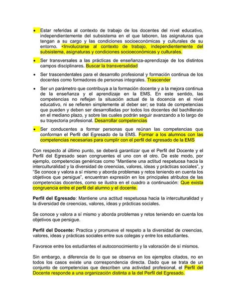 Competencias Del Docente En La Riems Pdf