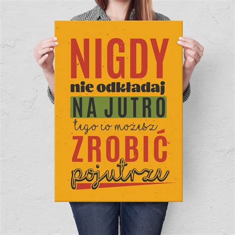 Metal Poster Nie Odk Adaj Na Jutro Steelposter