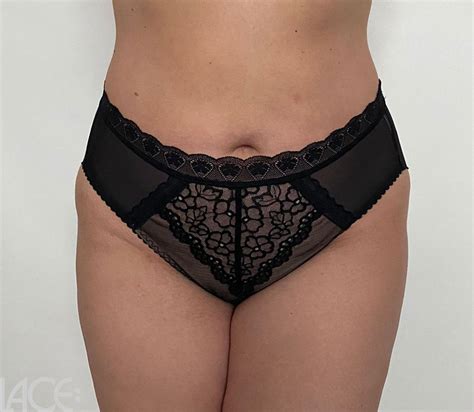 Ewa Michalak High Waisted Brief Ewa Michalak 02 BLACK Lace Lingerie