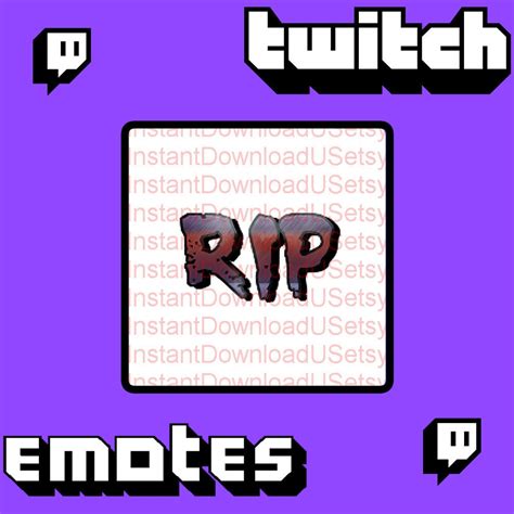 RIP Twitch Sub Emote Rip Emoji PNG Transparant - Etsy Nederland