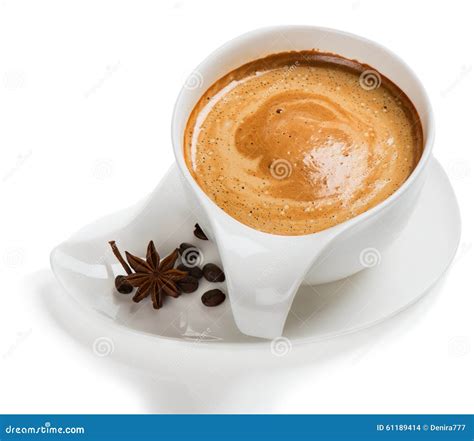 Cup Of Coffee With Anise Stock Photo Image Of Mocha 61189414