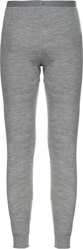 Odlo Suw Bottom Pant Natural 100 Merino Warm Heren Thermobroek Grey