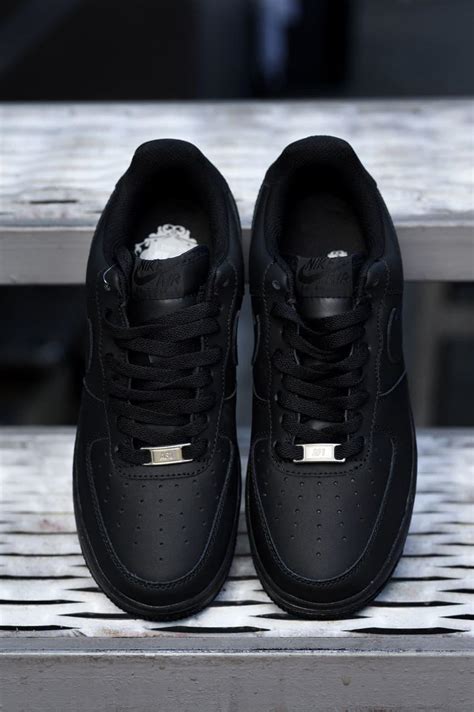 Купить Кроссовки Nike Air Force Black / Найк Аир Форс / кожаные ...