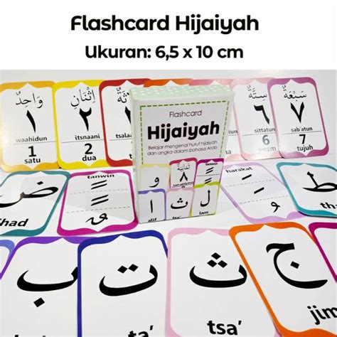 Flashcard Hijaiyah Flash Card Kartu Pintar Belajar Huruf Hijaiyah