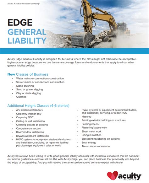 Acuity Edge General Liability Navigator Help Center