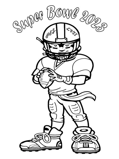 Super Bowl 2023 Player Coloring Page - Free Printable Coloring Pages ...