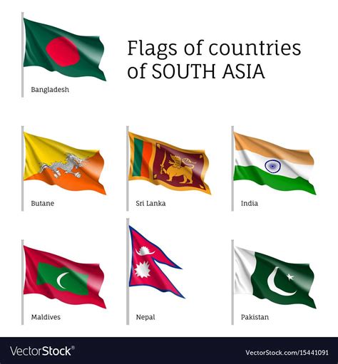 National Flags Of South Asian Countries - About Flag Collections in ...