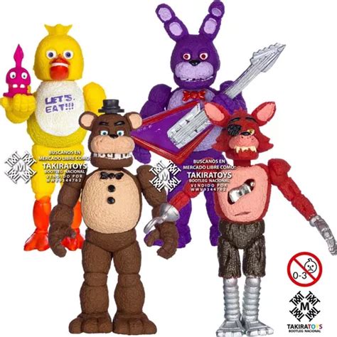 Five Nights At Freddys Pack 4 Figuras Articuladas C Luz Led Meses