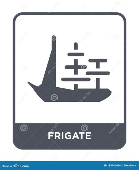 Frigate Icon Trendy Frigate Logo Concept On White Background Fr