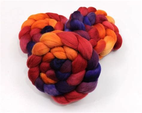 Polwarth Wool Handpainted Roving For Spinning Or Felting Etsy