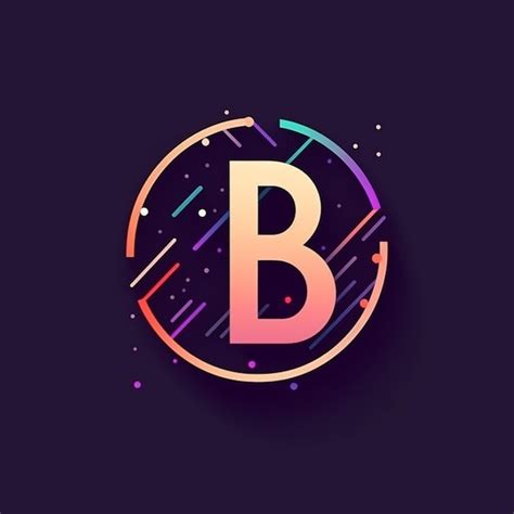 Premium Photo A Colorful Letter B Logo With A Circular Shape