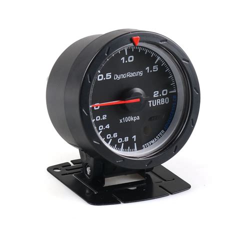 Dynoracing 60Mm Auto Turbo Boost Gauge Rood Grandado