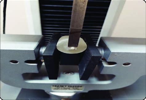 Shear Bond Strength Using Universal Testing Machine Download Scientific Diagram