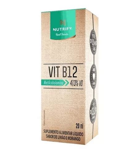 Nutrify Vitamina B12 metilcobalamina 413 gotas sabor a limón y