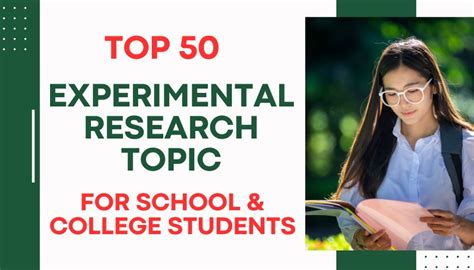 Top 50 Experimental Research Topic For School And College Students