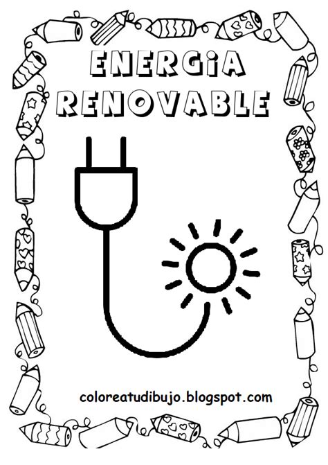 Imagen De Energia Renovable Para Colorear Colorea Tus Dibujos