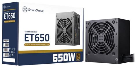 SilverStone SST ET650 B V1 4 650W 80 Bronze Non Modular Power Supply