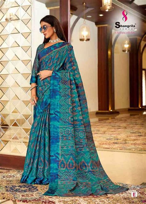 Shangrila Kashish Brasso Vol Fancy Wear Saree Catalog