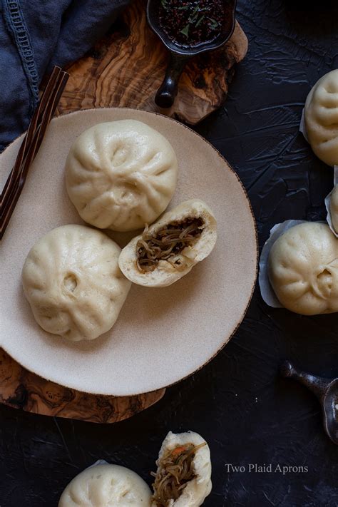 Vegetarian Bao Buns (Korean Style) | Two Plaid Aprons