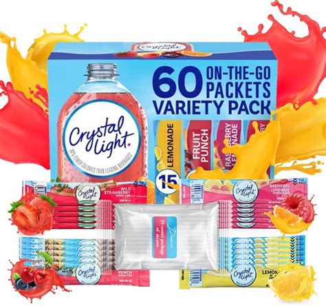 Amazon Crystal Light Sugar Free Fruit Variety On The Go Powdered