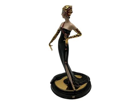 THE FRANKLIN MINT House Of Erte Untamed Beauty Porcelain Statuette