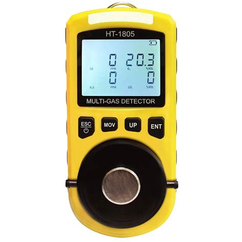 Analizador de Gas portátil 4 en 1 pantalla LCD Digital Detector de