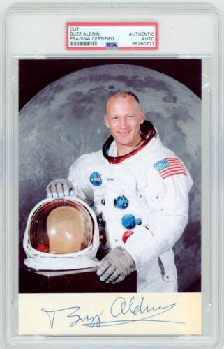 Buzz Aldrin Signed Autographed Moonwalker Apollo 11 PSA DNA Encased