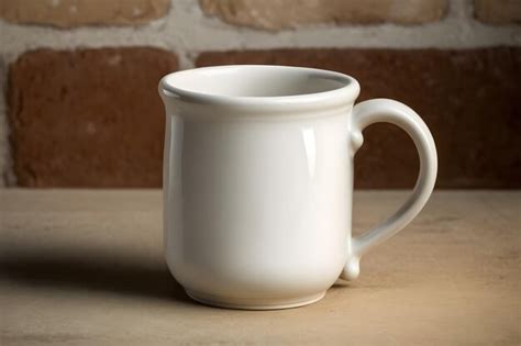 Premium AI Image | A white mug with a handle that says'coffee'on it