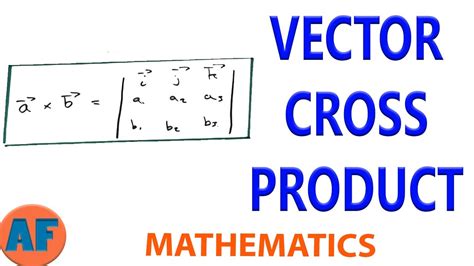 How To Find The Cross Product Of Two Vectors Youtube