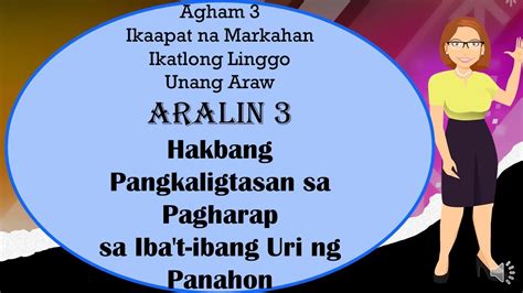 Science 3 Yunit Iv Aralin 3 Mga Hakbang Pangkaligtasan Sa Pagharap Sa