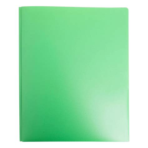 HANXIULIN Poly Two-Pocket Folder, Plastic Pocket Folders with Prongs, 2 ...