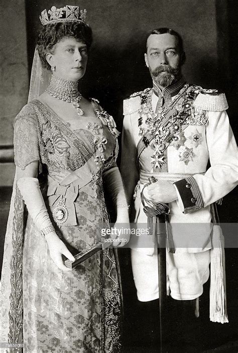 1913 King George V And His Consort Queen Mary Pictured In Berlin Where They Were Attending The