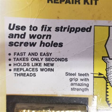 Woodmates Mr Grip Stripped Screw Hole Repair Kit 1 New 1 Partial