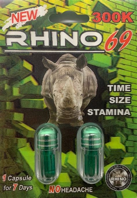 Rhino K Men Sexual Supplement Enhancement Double Pill Rhino