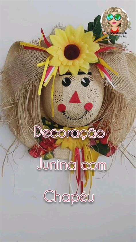 Decoração Junina Chapéu Espantalho Espantalho para festa junina