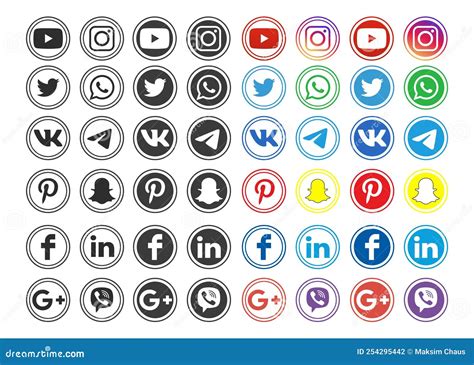 Social media logos editorial photography. Illustration of facebook ...